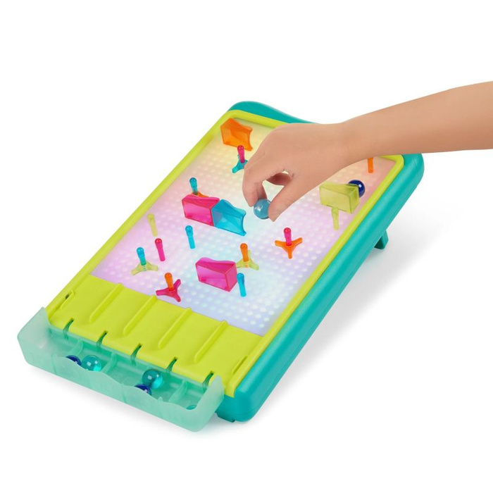 Podświetlany kulodrom i świetlna tablica artystyczna 2w1 Light-Up Marble Drop B.Toys BX2326Z