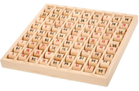 Tabliczka mnożenia, małe, obracane klocki drewniane, 11059-small foot, zabawki edukacyjne