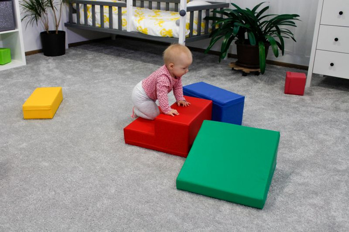 Klocki piankowe IGLU Soft Play Corner Climber wielokolorowy SET_06_01 domowy plac zabaw
