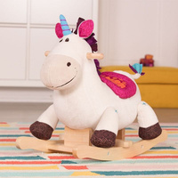 Pluszowy koń na biegunach jednorożec Rodeo Rocker Dilly Dally B.Toys BX1660Z