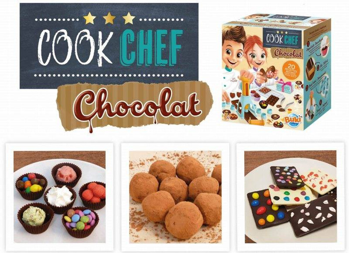 Szef kuchni - CZEKOLADA 7166-Buki, zestaw małych kucharzy do zabawy w domu
