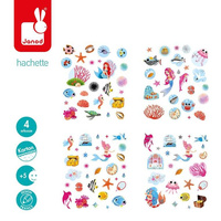 Zestaw naklejek Pokaz mody Syrenki J07849-Janod, zestawy kreatywne