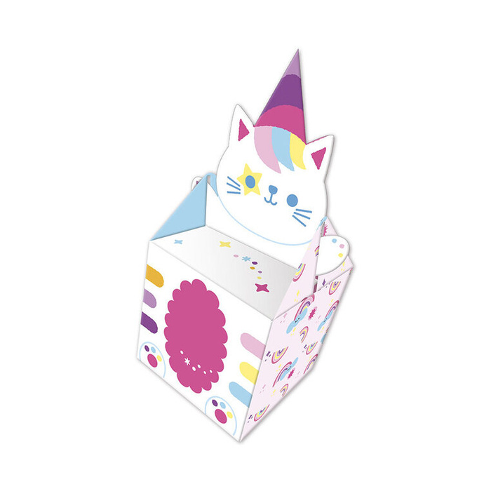 Zestaw kreatywny 12 pudełek z papieru kawaii do samodzielnego wykonania Janod J09164