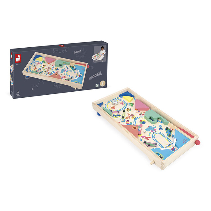 Gra zręcznościowa drewniana Pinball Applepop Janod J03368