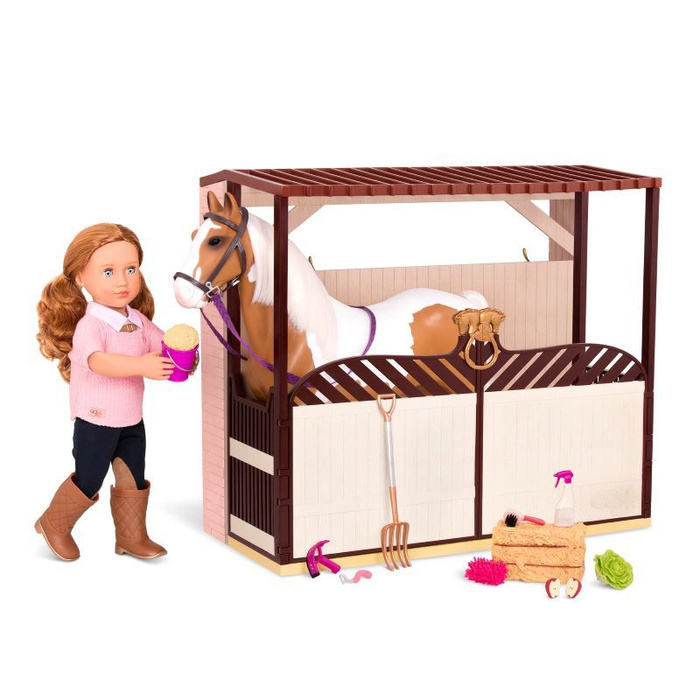 Chatka z króliczkiem i akcesoriami Bunny Hutch Playset Our Generation BD35413Z