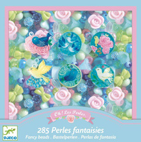 Drewniany zestaw do tworzenia biżuterii Ptaki 285 el DJ09856-Djeco, biżuteria dla dzieci