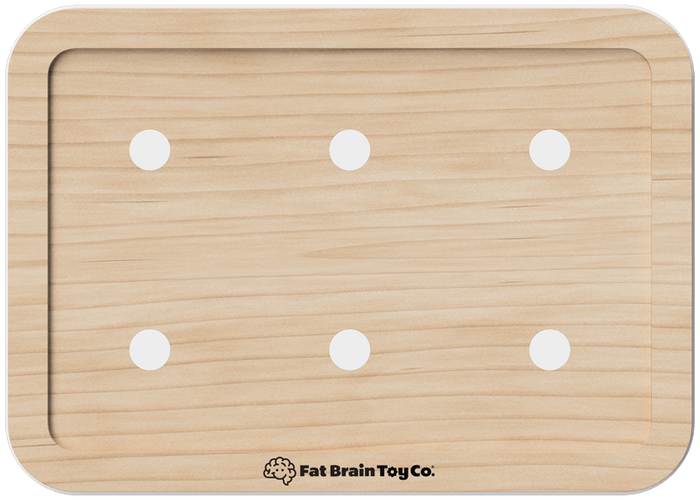 Drewniana baza modułowej tablicy sensorycznej 6w1 Play Tab Fat Brain Toy FA488-2