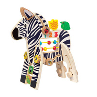Zabawka edukacyjna Kolorowa zebra w paski, 316310-Manhattan Toy, kostka motoryczna