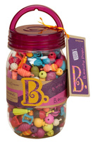 Słoik z koralikami do biżuterii, 275 el. BX1232-B.Toys, zestaw kreatywny