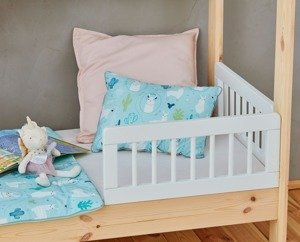 Biała Barierka Basic 2 sztuki 160x70 Pinio Łóżka Domki