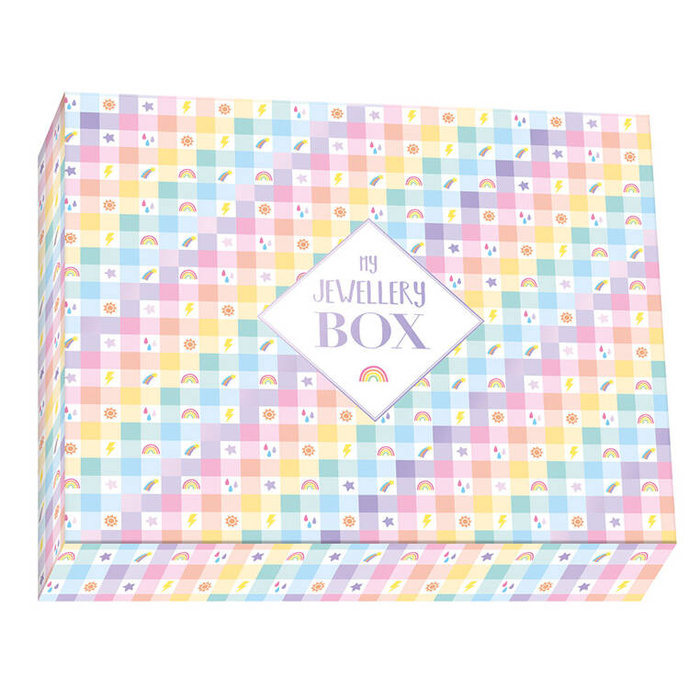 Zestaw kreatywny do tworzenia biżuterii Tęczowe bransoletki 30 szt. J09134 Janod