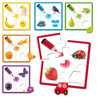 Puzzle dla dzieci Nauka przez zabawę 6 kolorów Goula 53475