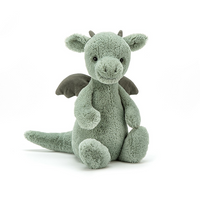 Smok Miętowo-Szary 31 cm Jellycat maskotki BAS3DGNN