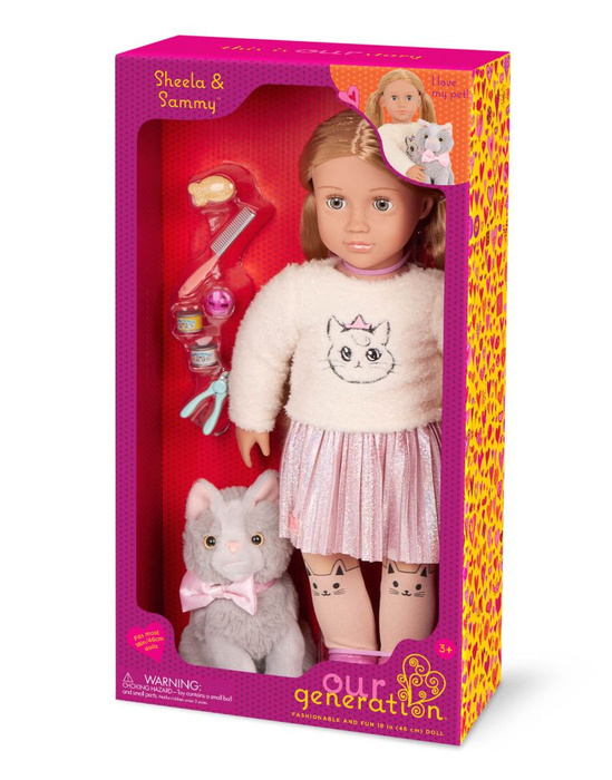 Lalka Sheela 46cm z kotkiem i akcesoriami Our Generation BD31579Z