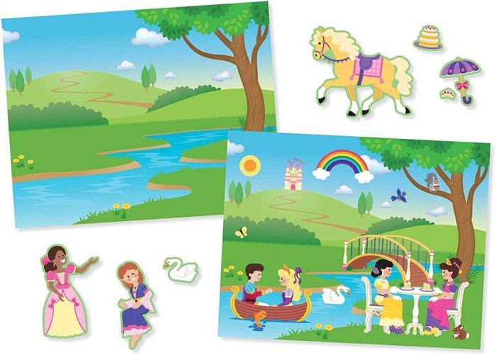 Książeczka z naklejkami wielokrotnego użytku Zamek Księżniczki 14306-Melissa & Doug, naklejki dla dzieci