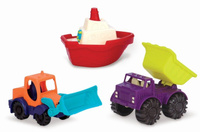 Zestaw kolorowych autek do zabawy, BX1528-B.Toys, zabawki do piasku