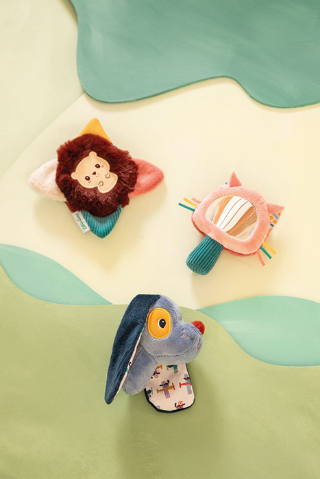 Zestaw rozwijający zmysły Lilliputiens 83587 multisensoryczny Piesek Jules dla niemowląt