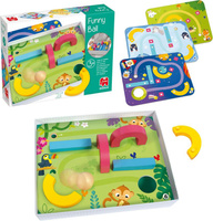 Gra dla dzieci Tor Przeszkód i zabawna piłka Goula 55264 zabawki edukacyjne dla dzieci