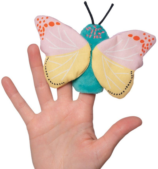 Pacynki na palce Motyle zestaw Natural Historian 218460-Manhattan Toy, zabawa w teatrzyk