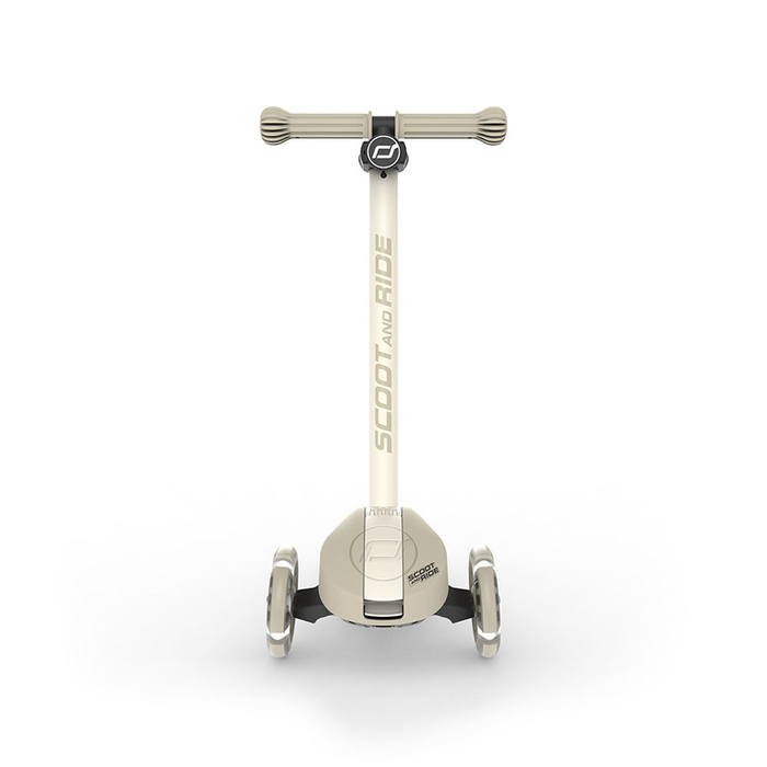 SCOOTANDRIDE Highwaykick 3S Hulajnoga z systemem sterowania 2w1 i kółkami LED składana 3+ Ash