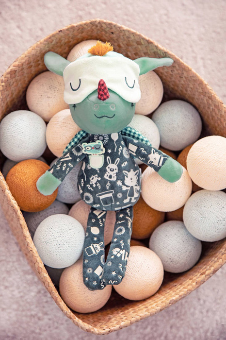 Przytulanka do spania świecąca w ciemności Smok Joe 32cm 83447 Lilliputiens