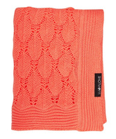 Kocyk ażurowy Boho koral LL5787-Lullalove, kocyki dla dzieci