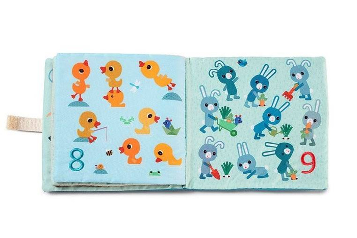 Materiałowa, mięciutka książeczka z cyferkami 1, 2, 3...83274-Lilliputiens