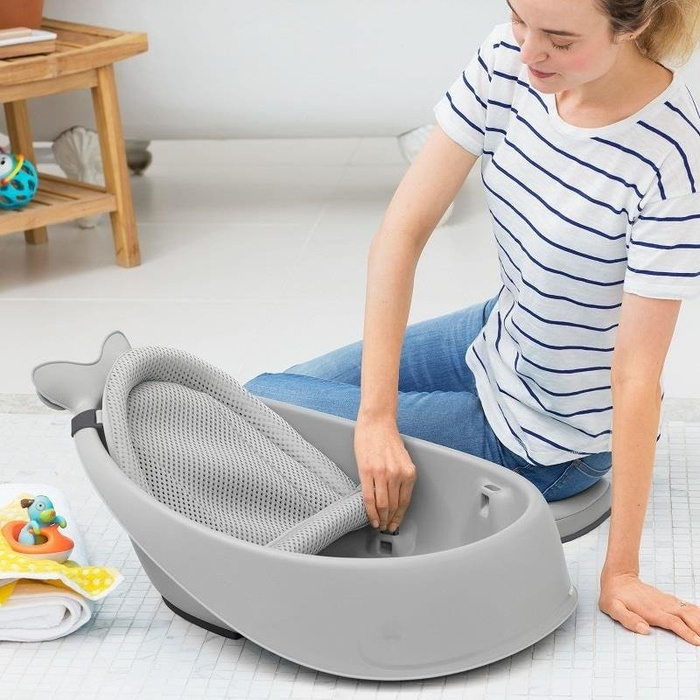 Wanienka dziecięca Wieloryb MOBY Grey 235060-Skip Hop
