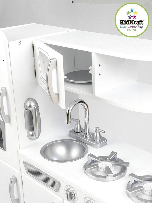 Kuchnia drewniana, "Biały vintage", KK53208-KidKraft, kuchnie dla dzieci