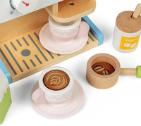 Drewniany ekspres do kawy dla dzieci Kolorowa fala Bigjigs 36060