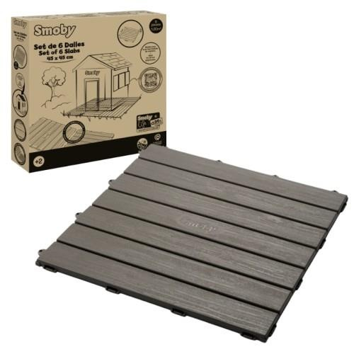 Podłoga do domku ogrodowego Smoby 810907 stabilne Panele 6 płytek 45x45 cm