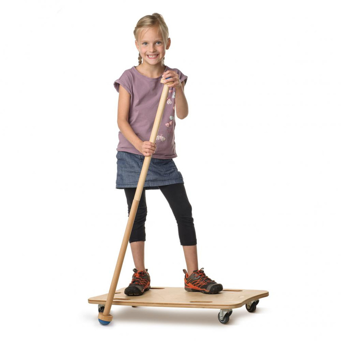 Drewniana deskorolka dla dzieci deska na kółkach Maxi Roller Board 44443 Erzi pojazdy dla dzieci