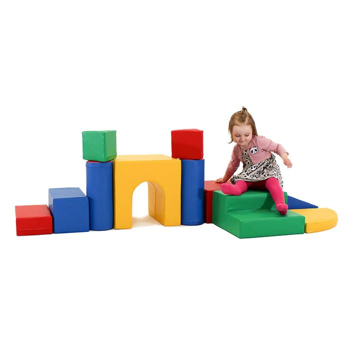 Klocki piankowe IGLU Soft Play Zamek kolorowy SET_03_01 domowy plac zabaw