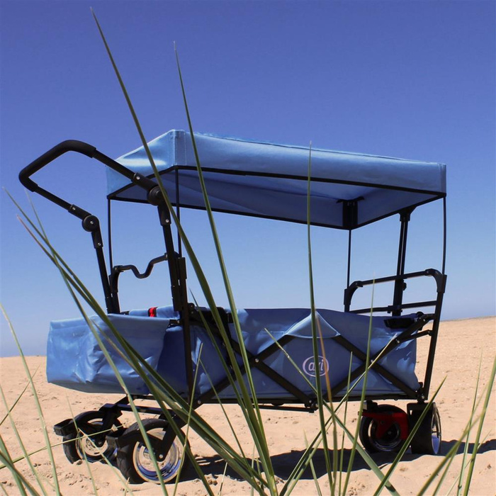 Składany Wózek plażowy AXI A031.193.08 z dachem hamulcem i torbą Udźwig do 80 kg do przewożenia rzeczy i zabawek