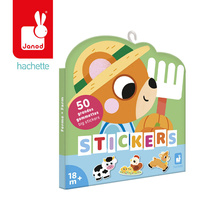 Duże naklejki wielorazowe 50 sztuk Farma Janod J09188