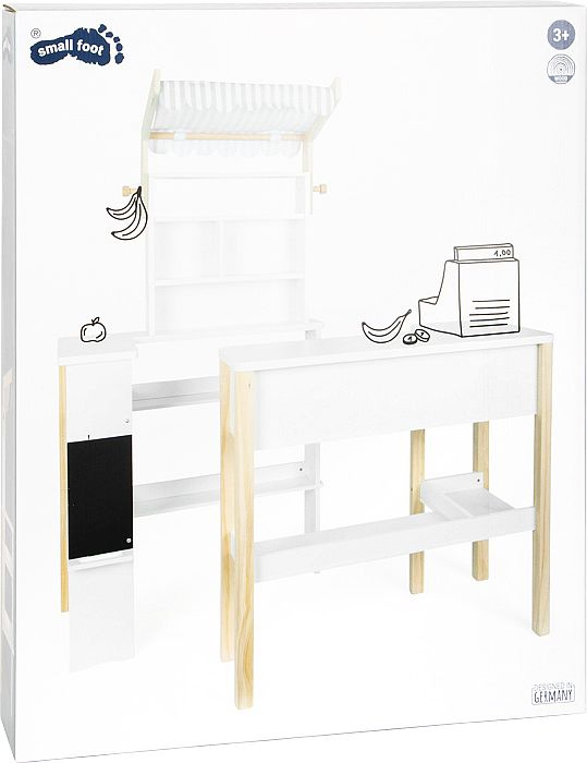 Drewniany sklep supermarket dla dzieci z markizą Fresh Small Foot 12328