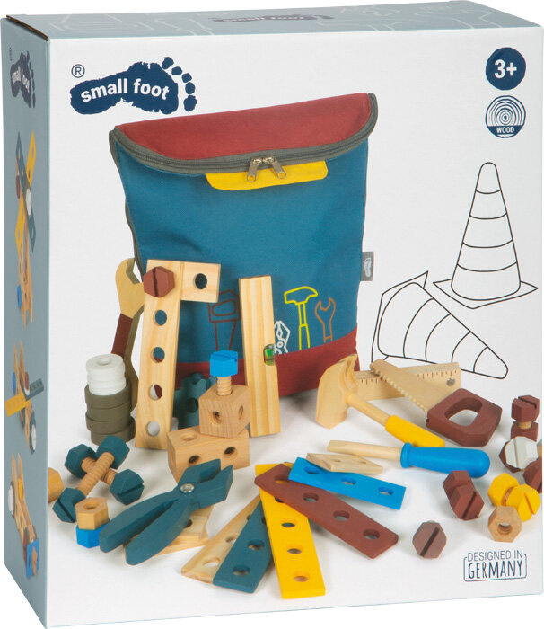 Plecak narzędziowy Warsztat dla dzieci Small Foot 12603 Drewniane zabawki dla dzieci