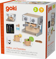 Drewniany ekspres do kawy i herbaty Goki 51460 akcesoria do kuchni dla dzieci