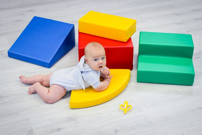 Klocki piankowe IGLU Soft Play Corner Climber wielokolorowy SET_06_01 domowy plac zabaw