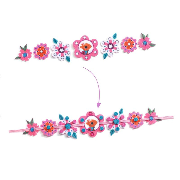 Zestaw kreatywny dla dzieci 4 bransoletki przyjaźni Zrób to sam Djeco DJ07938