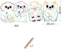 Zestaw magiczne kolorowanki Zwierzęta domowe Djeco DJ00061