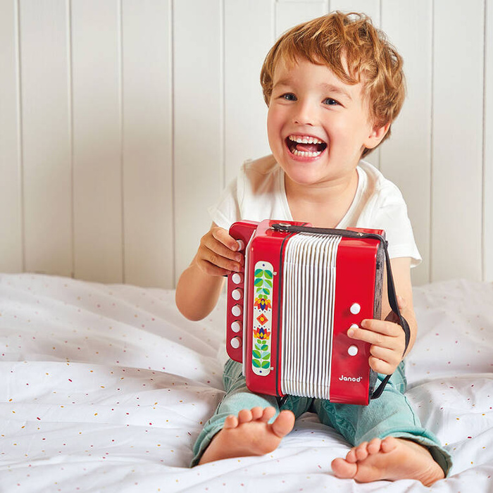 Akordeon do gry dla dzieci Gioia instrument muzyczny J07654 Janod