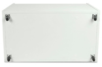 Drewniana skrzynia na zabawki i ławka z kółkami jezdnymi XXL White 2w1