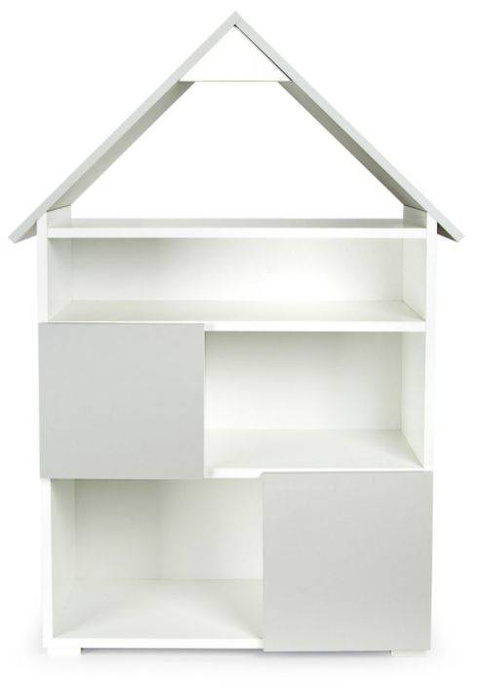 Drewniany regał w kształcie domku Mała Chatka, meble do pokoju dziecięcego