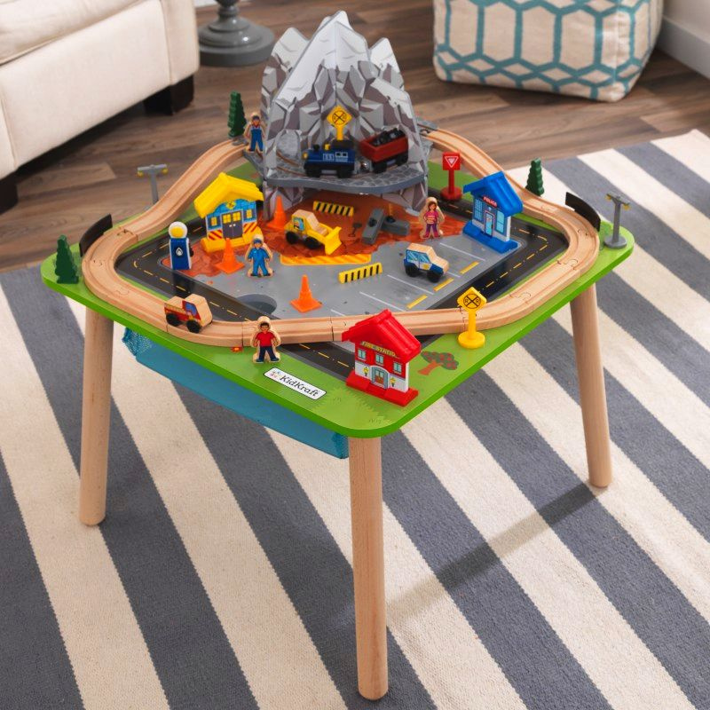 Drewniana kolejka górska dla dzieci na stoliku Rocky Mountain KidKraft