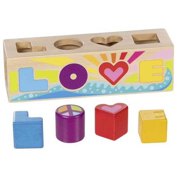 Drewniany sorter kształtów Love Goki 58309