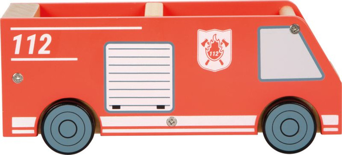 Duża remiza strażacka z helikopterem i akcesoriami Small Foot 12703 drewniane domki dla lalek