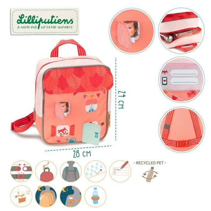 Plecak dziecięcy Leśny Domek 84447-Lilliputiens, plecaki dla dzieci
