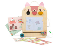 Znikopis Kotka Jeanne Lilliputiens 83650 drewniana sensoryczna Tablica do kreatywnej zabawy