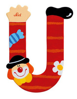 Głoska Clown "U", 81757-Sevi, nauka literek dla dzieci, alfabet